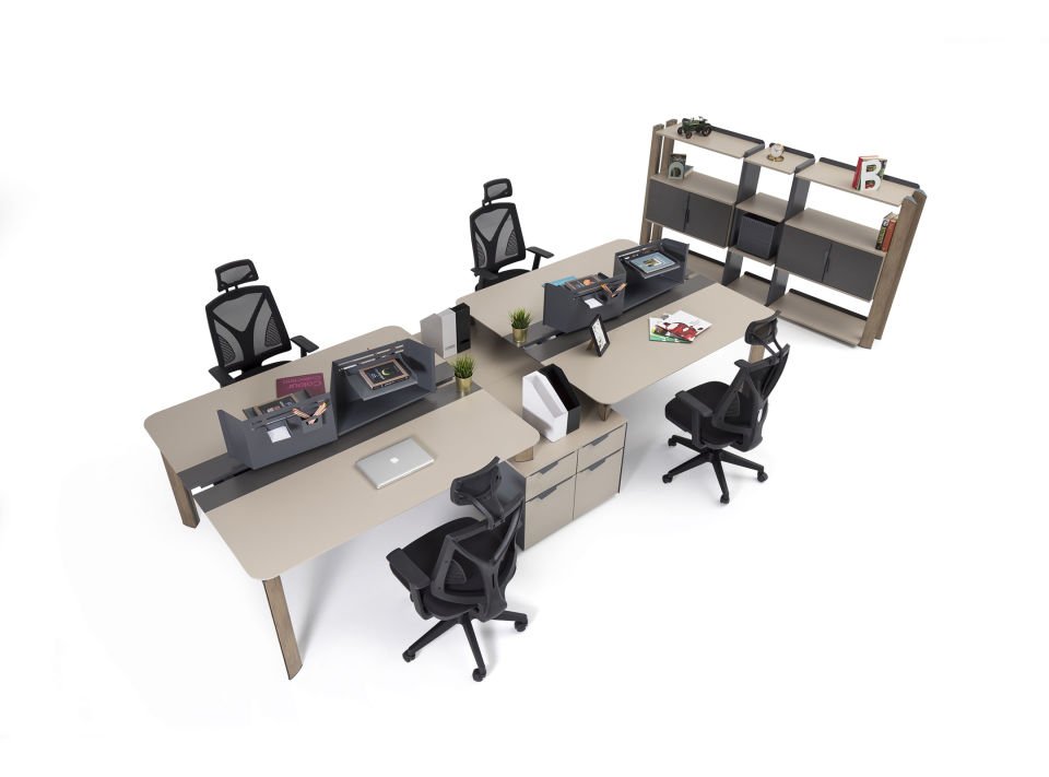 Bürocan Ofis Twist 4P+ WorkStation