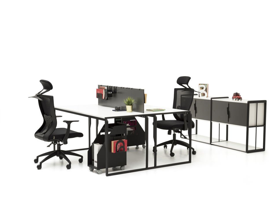 Bürocan Ofis Marbella ikili Workstation