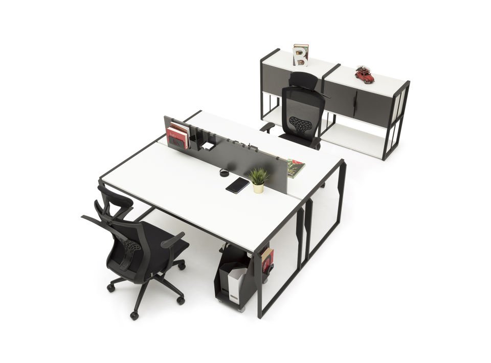 Bürocan Ofis Marbella ikili Workstation